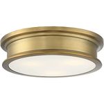 Savoy House 6-133-16-322 Watkins Warm Brass Flush Mount (16" W x 4"H)