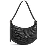 BOSTANTEN Women's Handbags Large Shopper Bag PU Leather Shoulder Bag Elegant Shoulder Bag Women Hobo Bag Black, 3406-black, S, Retro