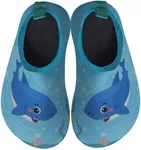 BomKinta Kids Water Shoes Boys Girls Quick Dry Non-Slip Aqua Socks for Beach Swimming Pool SkyBlue Size 6-7 M US Toddler