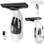 Cordless Window Vac with 2000pa, Efficiently Streak-Free Cleaning, Running Time: 50-60 min, 3.8V Electric Window Vacuum Cleaner with Rechargeable 3500mAh Battery,150ml Removable Water Tank