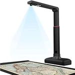 Professional Document Scanner, A2/A3 Large Format Camera Scanner, Portable Document Camera, 23MP Book/Document Scanner, Auto-Flatten & Fingerprint Removal Technologies, PC/Mac Compatible