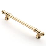 Asidrama 10 Pack 5 Inch(128mm) Brushed Brass Kitchen Cabinet Handles, Gold Cabinet Pulls Kitchen Cabinet Hardware for Cupboard Drawer Handles Dresser Pulls