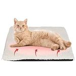 Self-Heating Thermal Pet Pad, Cat Blankets for Indoor Outdoor, Pet Pads with Removable and Washable Cover, Self-Warming Winter Pet Bed Mat Blanket for Cat Rabbits Puppies Kittens 60x 45 cm