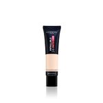 L'Oreal Paris Foundation, Infallible Matte Cover 24hour 90 Rose Porcelain, Sweat-proof, Heat-proof, Transfer-proof and Water-proof, SPF 18, 30 ml