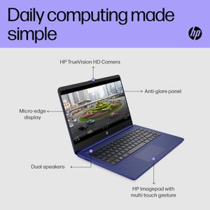 HP Stream 14” Laptop – Indigo Blue