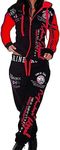 Womens Sweatsuits 2 Piece Hoodie Tracksuit Sets Casual Comfy Jogging Suits for Women, Red, XX-Large