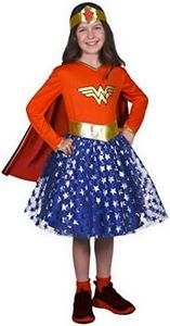 Ciao Wonder Woman Fashion costume déguisement fille original DC Comics (Taille 8-10 ans) avec jupe en tulle