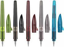 Jinhao Fountain Pen New Shark Shape Set of 5 PCS, Fine Nib Diversity Color Pen with Refillable Converters, School Office Supplies