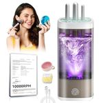 3.0 Upgrade Makeup Brush Cleaner Machine【Industry NO.1-12x Cleaning Power】【Certified - 0 Dust】 electric makeup brush cleaner Suitable for all Brush，Circuit Upgrade Make Up Brush Cleaner