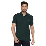 Van Heusen Men Athleisure Ultra Soft Regular Fit Polo T-Shirt-Short Sleeve,Textured_60033_Pine Green_S