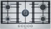Bosch Serie | 6 Gas Hob 90 Cm, Stainless Steel 5 Burner (Built In) Gas Hob Pcq9B5O90I, Black,open