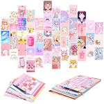 50PCS Cute Comics Wall Art Collage Kit, Aesthetic Picture Indie Room Decor, AArt Posters for Dorm Wall Decor, Wall Art Print for VSCO Girls Boys, Aesthetic Photo Bedroom Decor for Anime Lovers