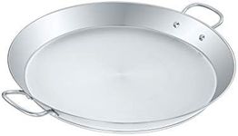 Concord Premium Stainless Steel Paella Pan with Heavy Duty Triply Bottom (16" (40 CM))