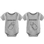 YSCULBUTOL Baby Twins Bodysuit Drin
