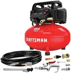 CRAFTSMAN Air Compressor, 6 Gallon, Pancake, Oil-Free with 13 Piece Accessory Kit (CMEC6150K)