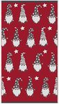 Fusion - Red Christmas Gonks Hand Towel 2 Pack (50 x 90cm) - Soft & Fluffy 100% Cotton - Christmas Gnomes Santa Hand Towels - Christmas Bathroom Towels - Christmas Decorations/Bathroom Accessory