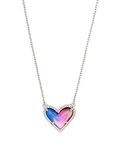 Kendra Scott Ari Heart Adjustable Length Pendant Necklace for Women, Fashion Jewelry, One Size, Brass Metal