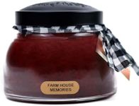 A Cheerful Giver - Farm House Memories Mama Scented Glass Jar Candle (22oz) with Lid & True to Life Fragrance Made in USA