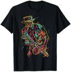 Saxophone player abstract art T-Shirt