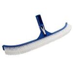 POOLX 18"/46cm Standard Curved Poly Bristle Wall Brush for Swimming Pool Cleaning