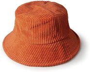 CHOK.LIDS Everyday Corduroy Bucket Hat Unisex Trendy Soft Warm Lightweight Outdoor Fisherman Fun Vacation Getaway (Sunset)