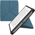 kwmobile Origami Case Compatible with Pocketbook Era/Era Color Case - Slim PU Leather Cover with Stand - Petrol