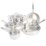 Gibson Kenmore Devon Stainless Steel Cookware Set, 18/8