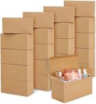 Juvale 20 Pack Brown Gift Boxes With Lids for Wrapping, Shipping, 9 x 4.5 x 4.5 Inch Cardstock Paper Bridesmaid Boxes for Gifts