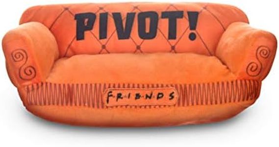 Friends the TV Show Friends Dog Toy, Orange Sofa Pivot Couch from Friends TV Show Stuffed Animal Dog Toy, Friends TV Show Merchandise Plush Dog Toy, 10" (FF13115)