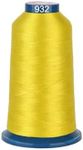 RICHWORD Polyester Embroidery Thread 4000M(4374Y) 40WT Thread for Commercial Multi Needles and Single Needle Embroidery Machine Yellow 0932