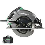 Metabo HPT 7-1/4-Inch Circular Saw Kit | 6,000 RPM, 15-Amp Motor | Integrated Dust Blower | 24T Premium Framing/Ripping Blade | Single Handed Bevel Adjustment | C7SB3