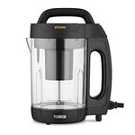 Tower T12067 Vizion 1.6L Soup Maker with Transparent Body, Overflow Protection, 1000W, Black