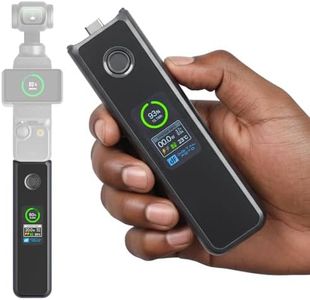 Osmo Pocket 3 Battery Handle,20W Fast Charging Battery Grip Accessories Compatible with DJI Pocket 3 with LCD Full Color Display,Charging Speed and Battery Temperature Visible, 5000 mAh, Black