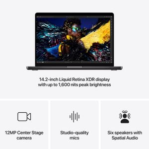 Apple MacBook Pro 14-inch M4 – 16GB RAM, 512GB SSD, Space Black