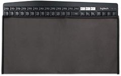 kwmobile Dust Cover Compatible with Universal Keyboard (L) - Computer Keyboard Protector Fabric Case - Dark Grey