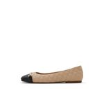 Aldo Women's Leanne Ballet Flat, Beige, 6.5 UK