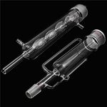 FEVERWORK 2pcs 500ml 24/29 Glass Soxhlet Extractor Condensing Tube Fractionation Column