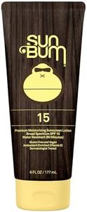 Sun Bum Original Moisturizing Sunscreen Lotion, SPF 15, 6 oz. Tube, 1 Count, Broad Spectrum UVA/UVB Protection, Hypoallergenic, Paraben Free, Gluten Free, Vegan