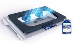 KLIM Everest Laptop Cooling Pad | Powerful 4300 RPM Turbo Fans | Sealed Foam for Maximum Cooling | Protect Your Gaming Laptop from Overheating | Fits 14” to 17.3” Laptops | RGB Lights