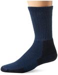 Thorlos Men's Thorlo Men's Hiking Crew Socks Blue Grey Large, Dark Blue, L