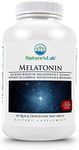 Nature's Lab Fast Melt Melatonin Tablets - 25 mg of L-Theanine + 6mg of Melatonin - 60 Count