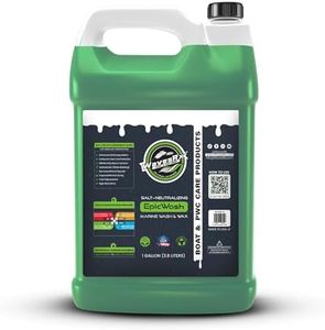 WAVESRX Salt Neutralizing Boat Soap & Jet Ski Wash with SiO2 Surface Protection (EpicWash+), Marine Grade Cleaner Removes Salt & Contaminants, Protective Ceramic Coating Prevents UV Damage (128oz)