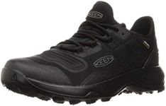 KEEN Men’s Tempo Flex Low Height Lightweight Waterproof Hiking Shoe, Triple Black, 15 D (Medium) US