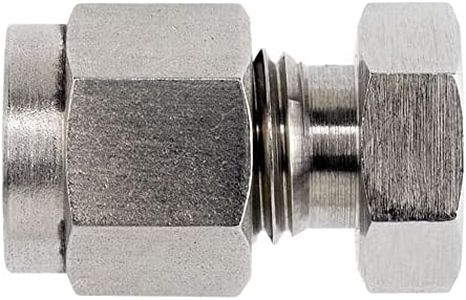 Brennan N2408-06-SS Stainless Steel Compression Tube Fitting, Double Ferrule Cap, 3/8" Tube OD