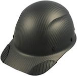 DAX Actual Carbon Fiber Cap Style Hard Hat - Matte Black