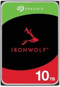 Seagate IronWolf 10TB NAS Internal Hard Drive HDD – 3.5 Inch SATA 6Gb/s 7200 RPM 256MB Cache RAID Network Attached Storage Home Servers - (ST10000VN0008)