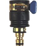 Carl Kammerling International Limited CK G7919 C.K Watering Systems Tap Adapter Smooth 10-20 mm Diameter, black / gold