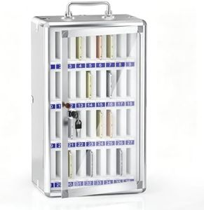 Aluminum Alloy Cell Phone Lock Box, Phone Holder for Classroom, 36 Slots