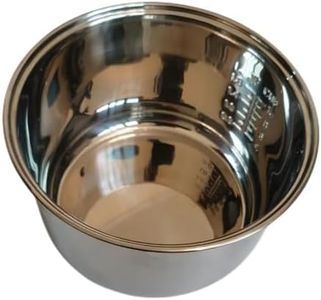 ASETRERT 304 Stainless Steel Rice Cooker Inner Bowl for Zojirushi NS-TSC10 (5.5cups) Multi-Cooker Replacement Inner Pot