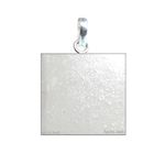 Karizma Jewels 1 Inch Pure Solid Silver Square Piece (Chokor) Pendant lal kitab astrology